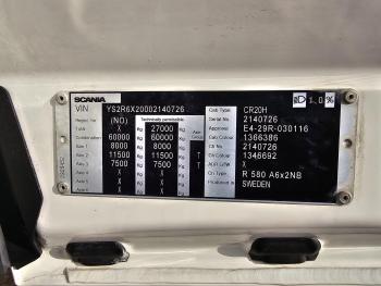 Scania R580 / V8 6X2 / RETARDER / FULL AIR